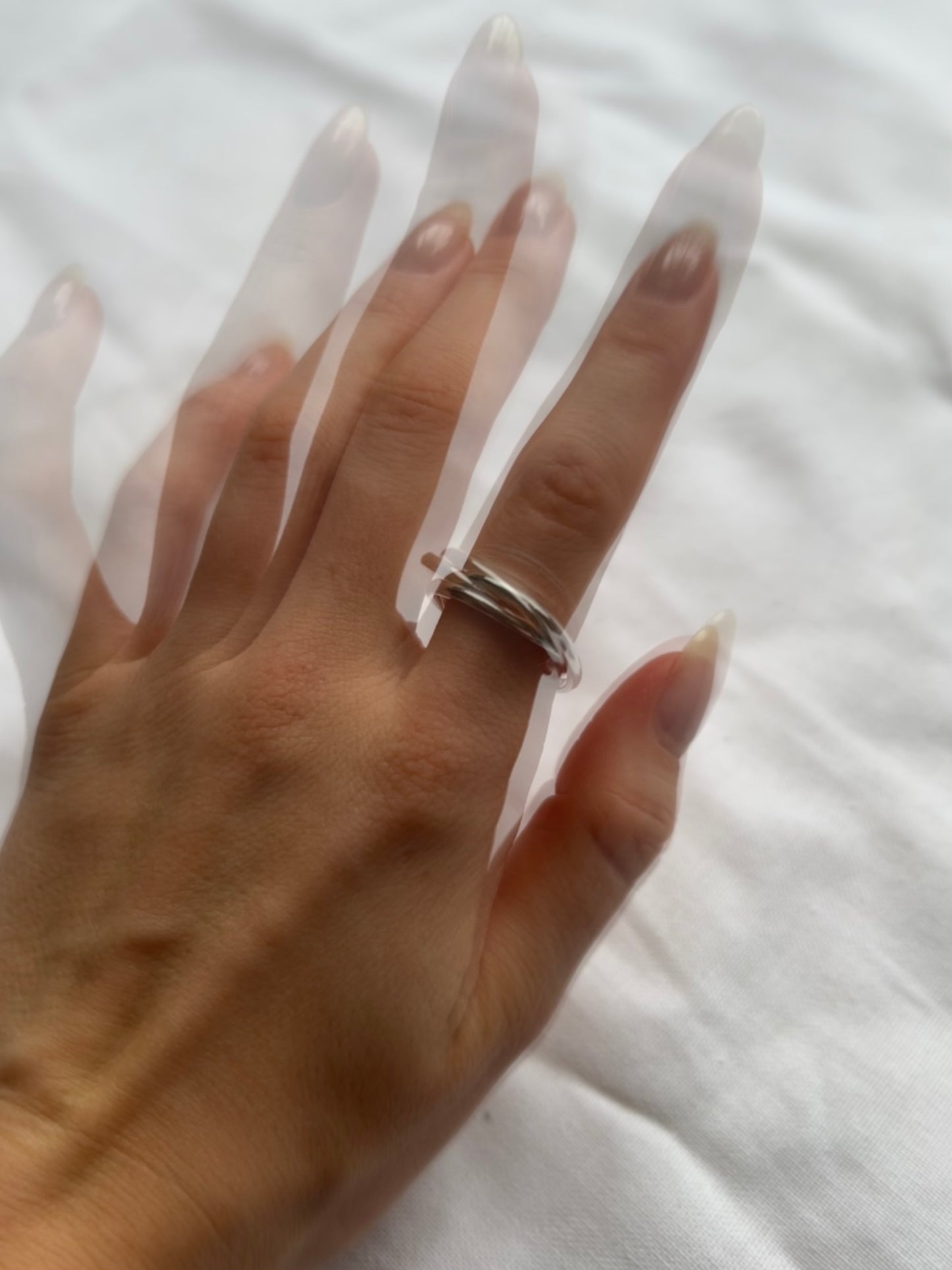 Double Band Silver Ring