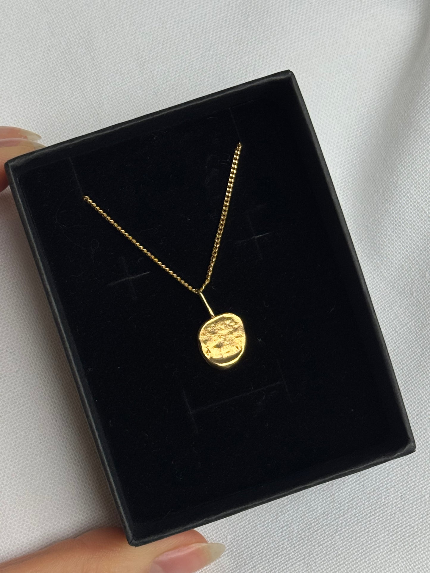 Small Molten Pendant Necklace