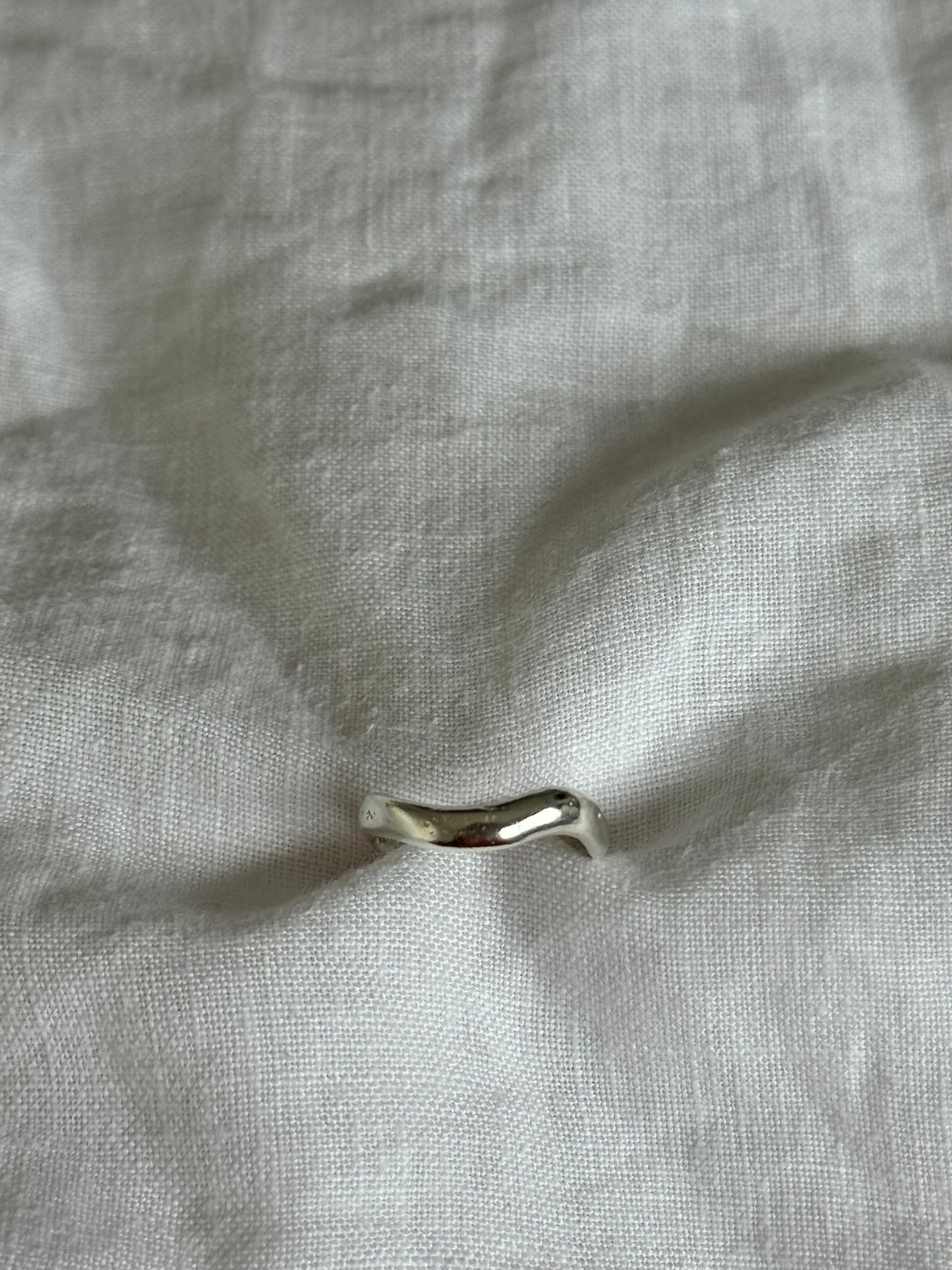 Recycled Silver Wavey Band