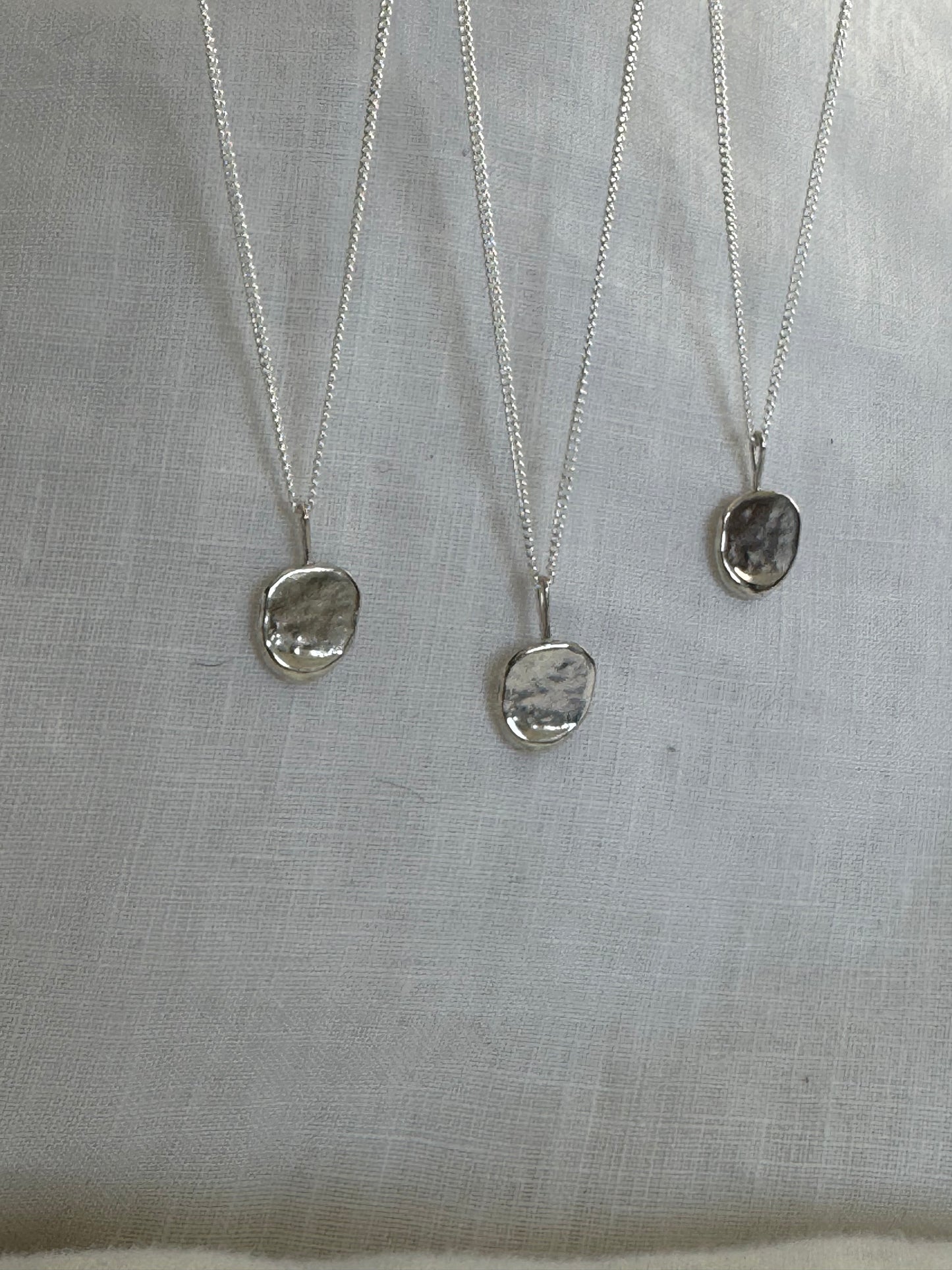 Small Molten Pendant Necklace