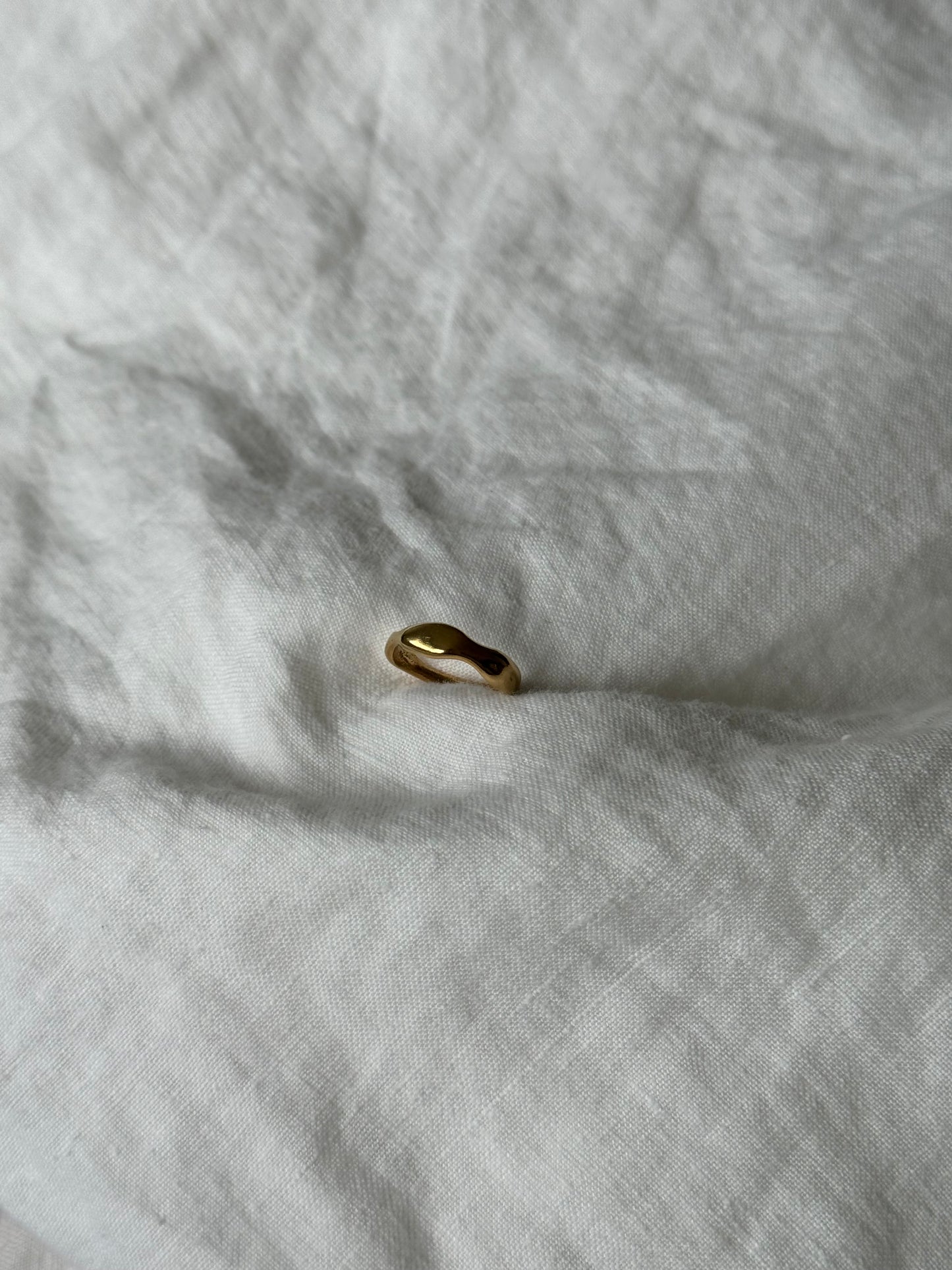 Recycled Silver Molten Band