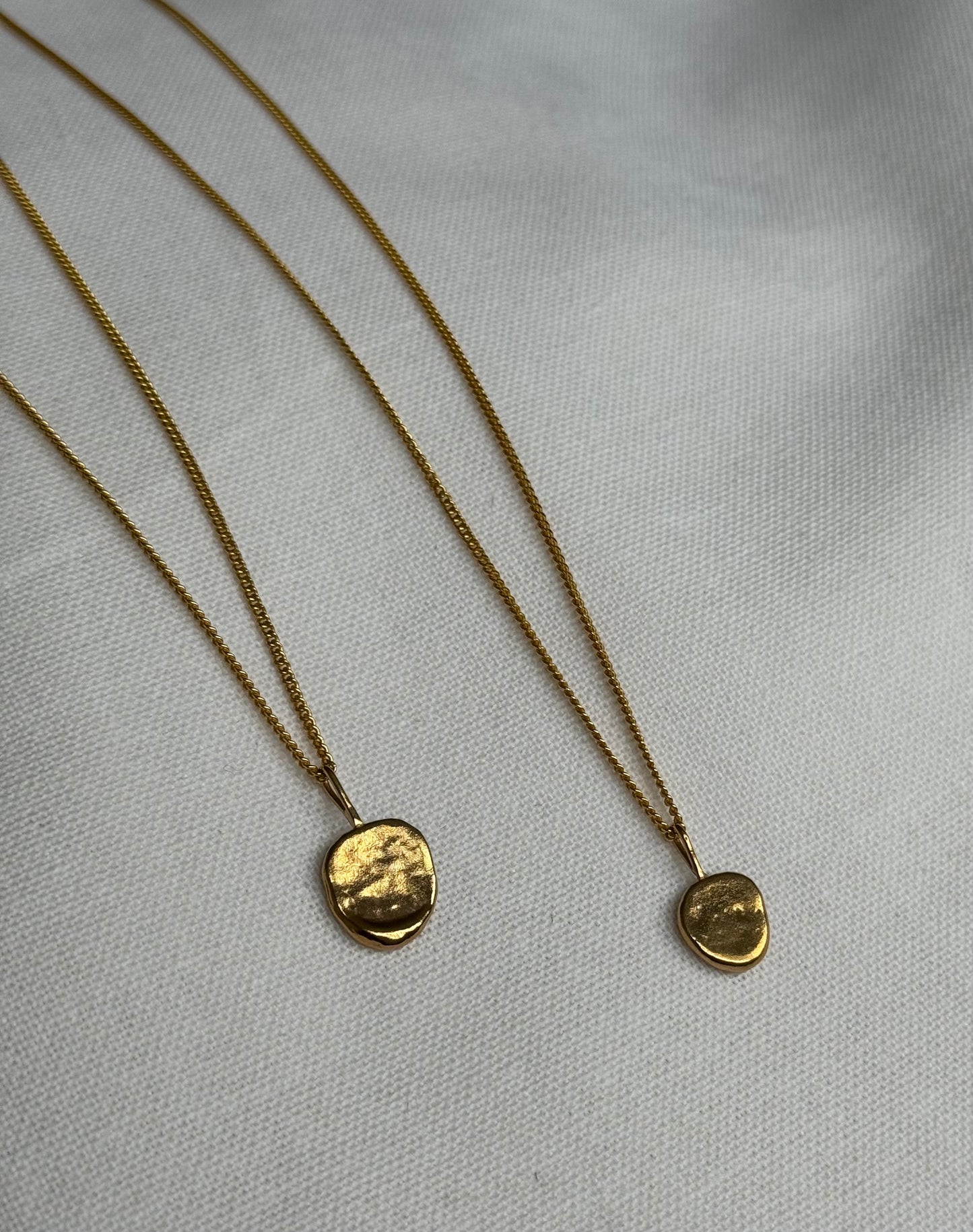 Small Molten Pendant Necklace